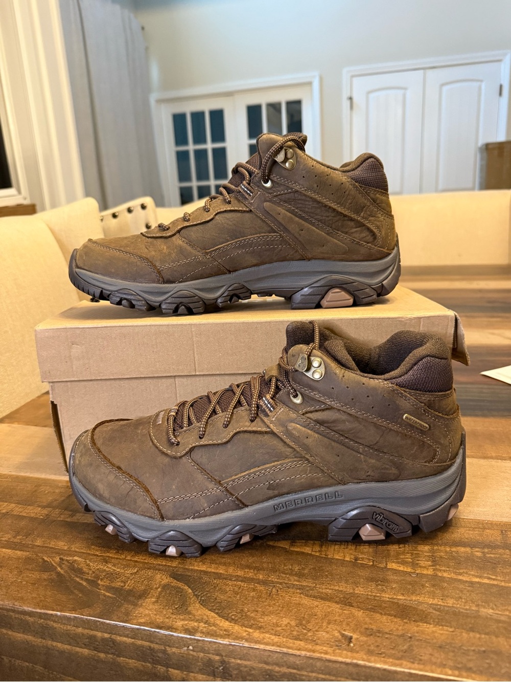 Merrell Moab Adventure 3 Mid Waterproof Hiking Boots Earth Colorway Men Size 11